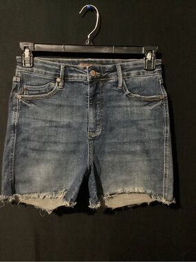 Judy Blue Dark Blue Denim Jeans with Leather Patch